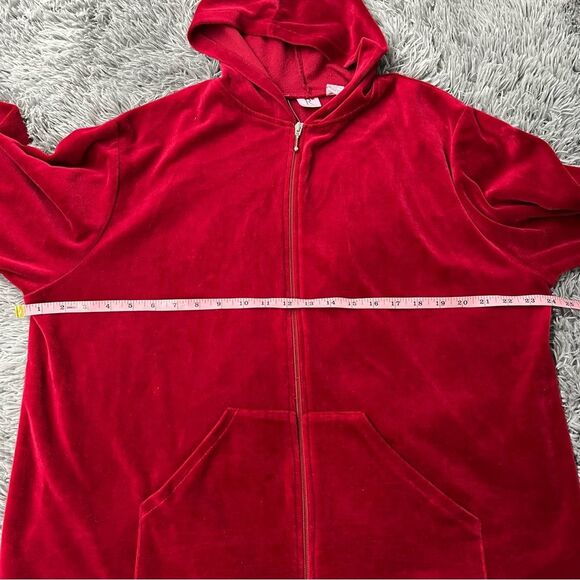R Maternity Red Zip Up Sweatshirt Size XL - Picture 7 of 8